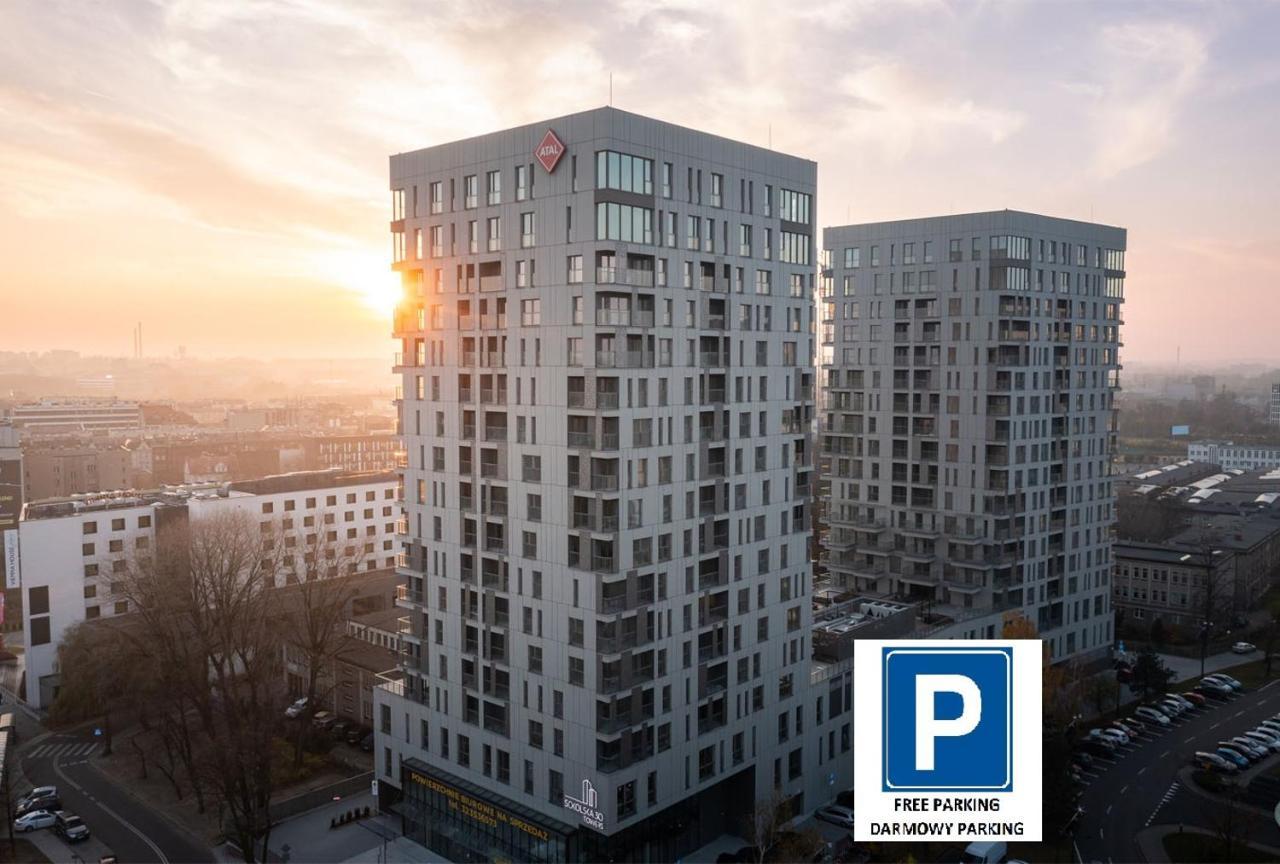 15 Pietro Sokolska 30 Towers Apartments - New- Lux- Parking- Sauna- Gym- And Good View From 15Th Floor Kattowitz Exterior foto